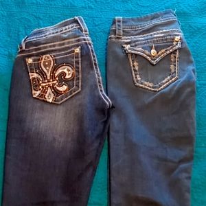 Two pairs of miss me jeans